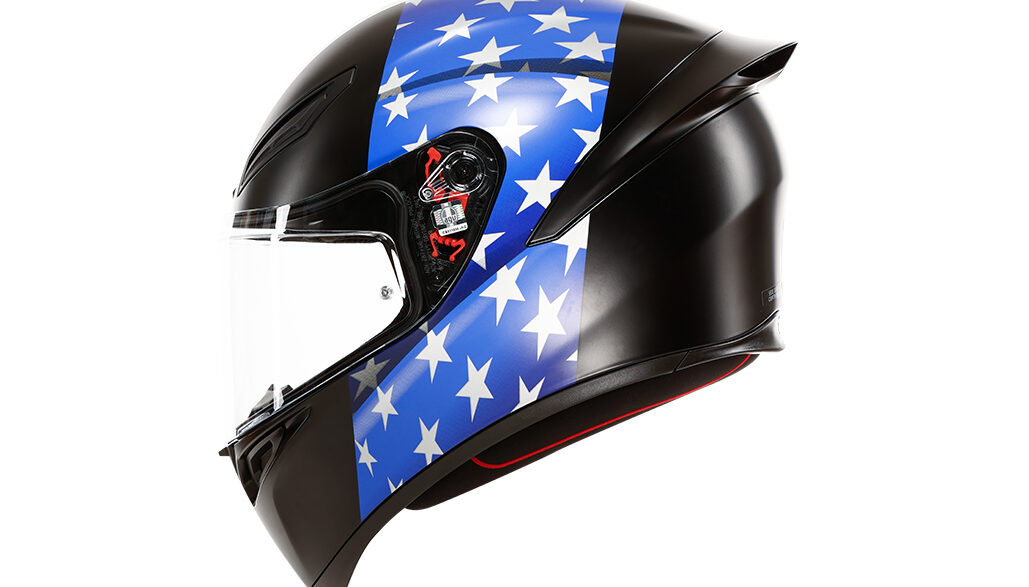 Agv Introduces Limited Edition K1 S U.s.a. Flag Helmet