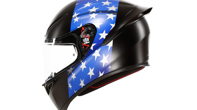 Agv Introduces Limited Edition K1 S U.s.a. Flag Helmet