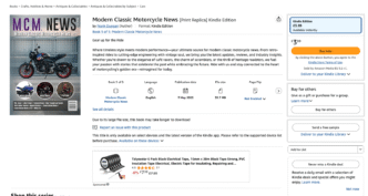 Modern Classic Motorcycle News On Kindle Unlimited - First Month Free