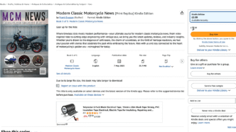 Modern Classic Motorcycle News On Kindle Unlimited - First Month Free