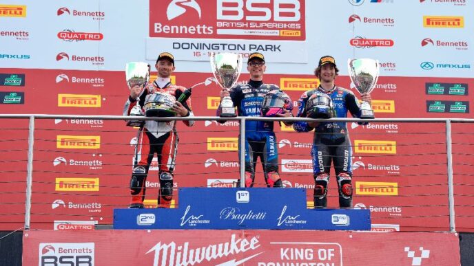 Ray Withstands The Pressure To Take Terrific Treble At Donington Park