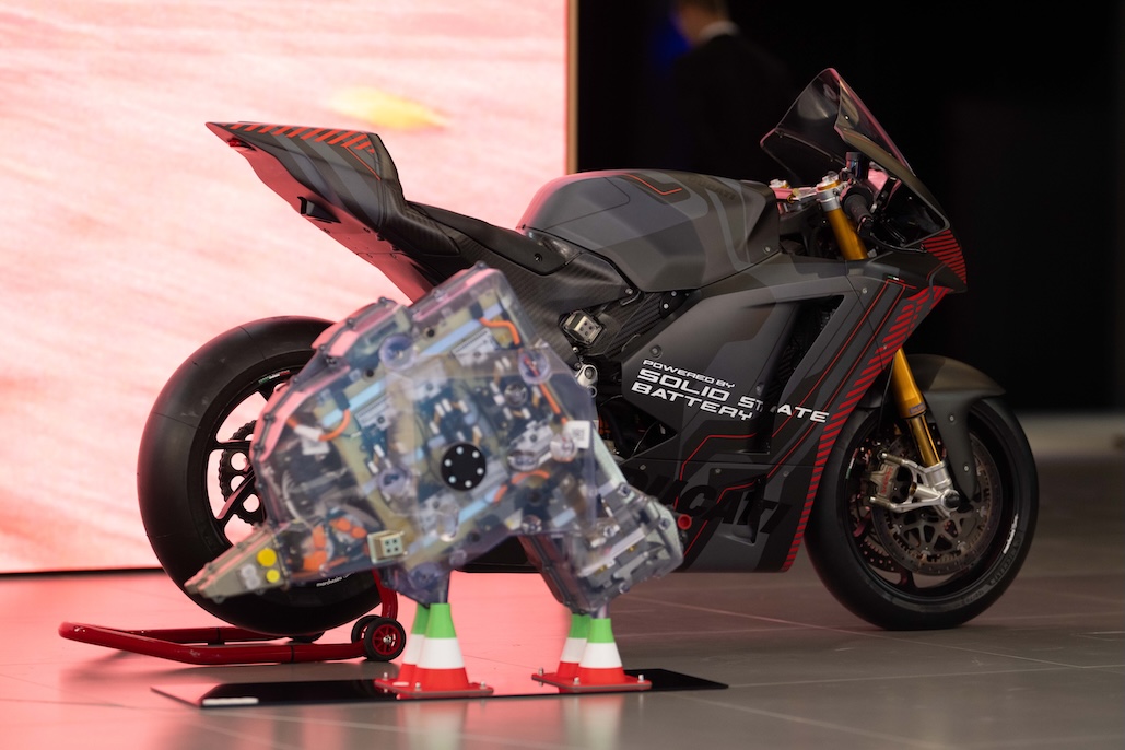 Ducati'S Electric Research Continues With The V21L Prototype And Solid-State Batteries