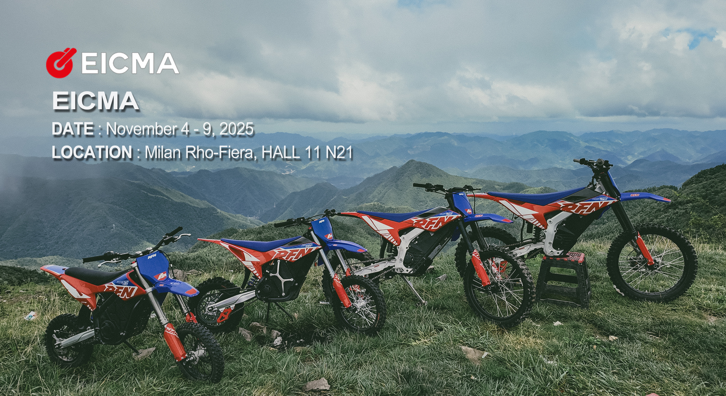 Rfn To Showcase Full Range Of Electric Dirt Bikes At Eicma 2025