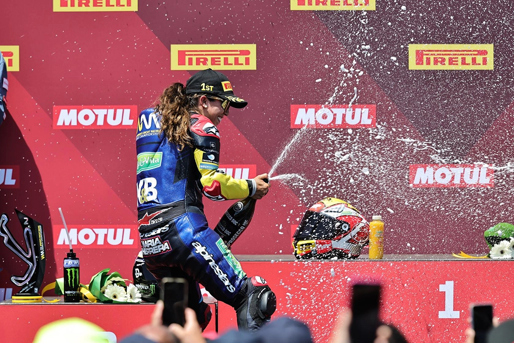 Worldwcr: Herrera Stamps Her Authority On Race 1 At Misano